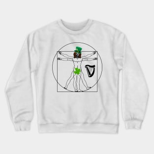 Irish Vitruvian - st Patrick's Day Crewneck Sweatshirt